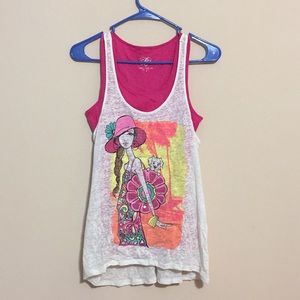 Dual Layered Flowy Summer Tank